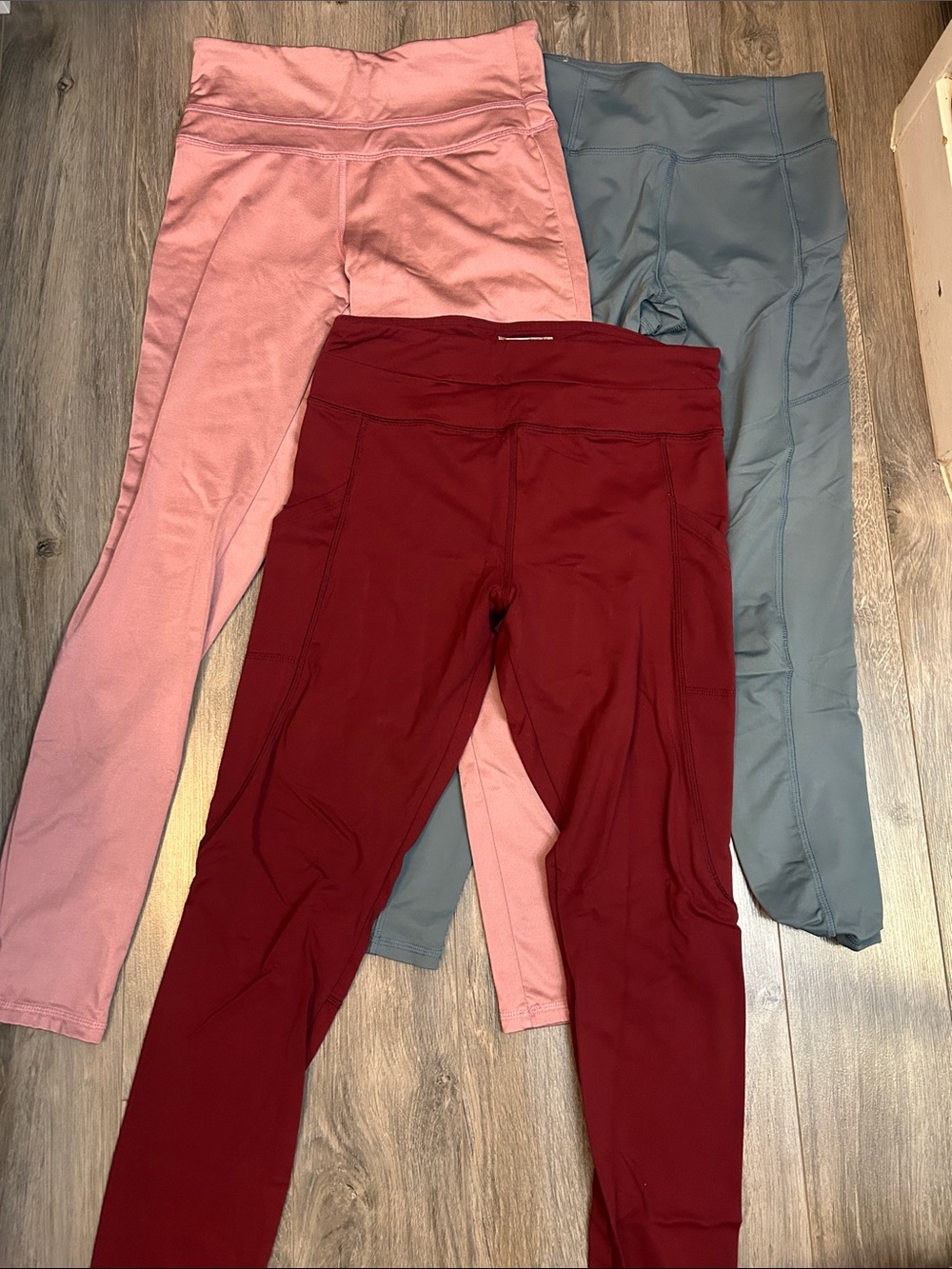 All 3 Active Leggings Pack - Pink, Maroon, blue